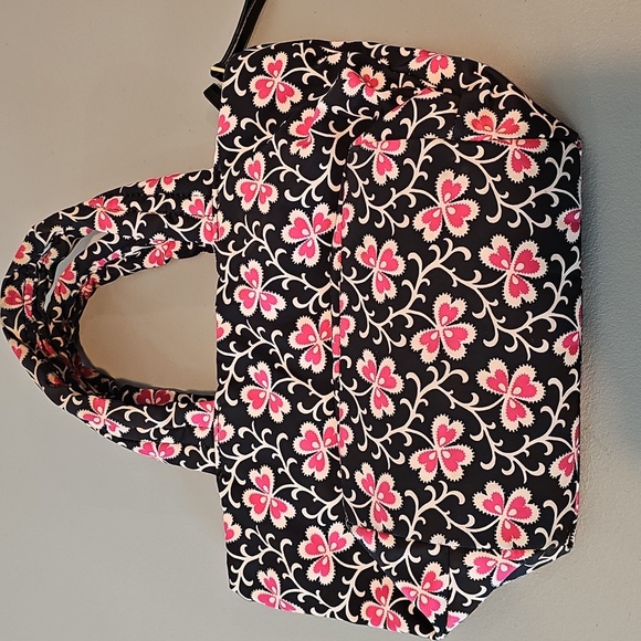 Juicy Couture Black and Pink Floral Tote - Picture 4 of 7